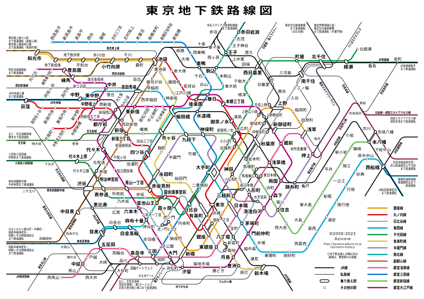 東京の地下鉄の歴史 路線図と年表で時代をさかのぼる